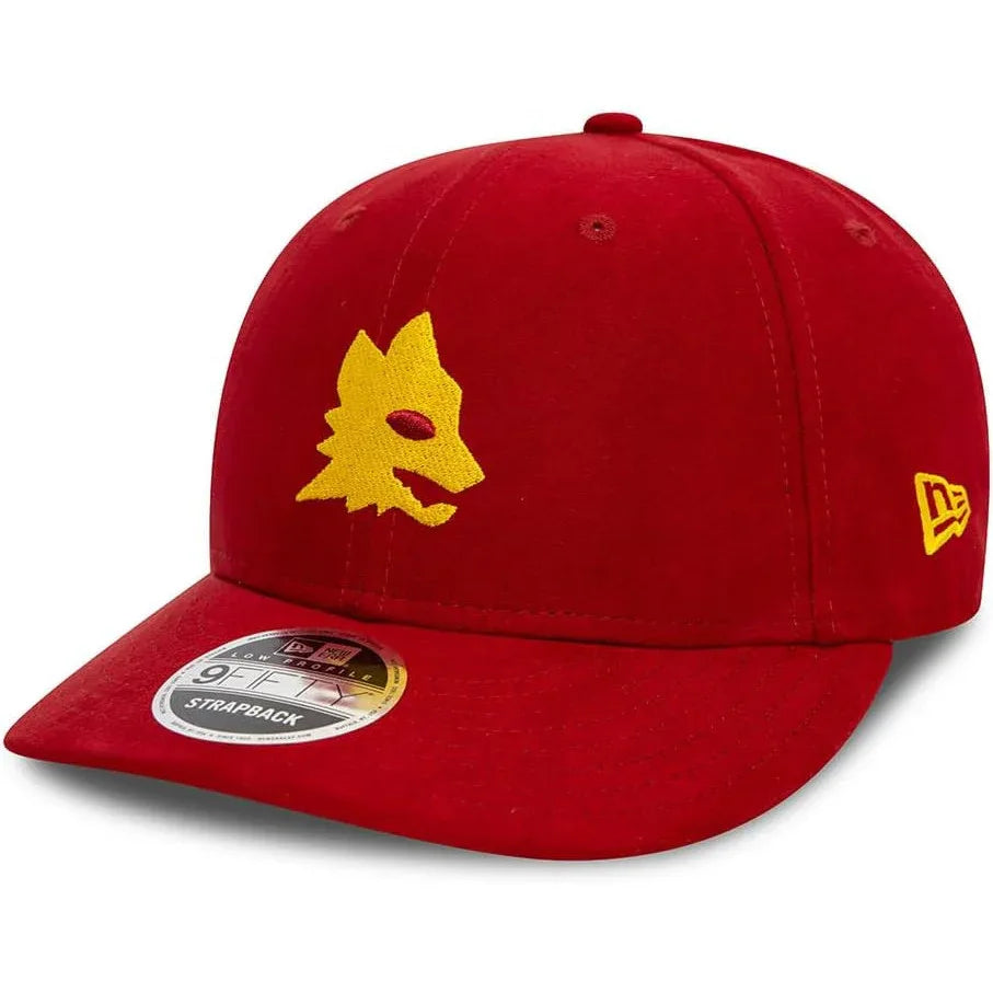 AS Roma Unisex Black Suede 9FIFTY Low Profile Baseball Cap - Gomix Brands Outlet